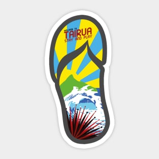 Tairua Town Jandal Sticker